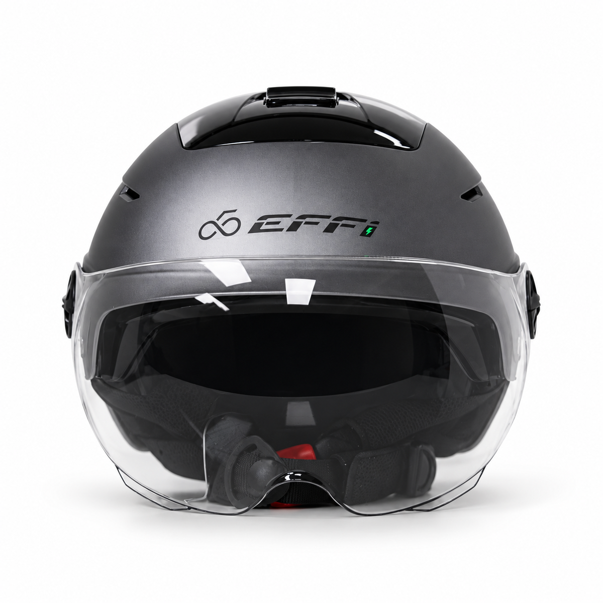 Bike Helmet with Sun Visor, Clear Visor & Adjustable Ventilation - HT117 - Effibike