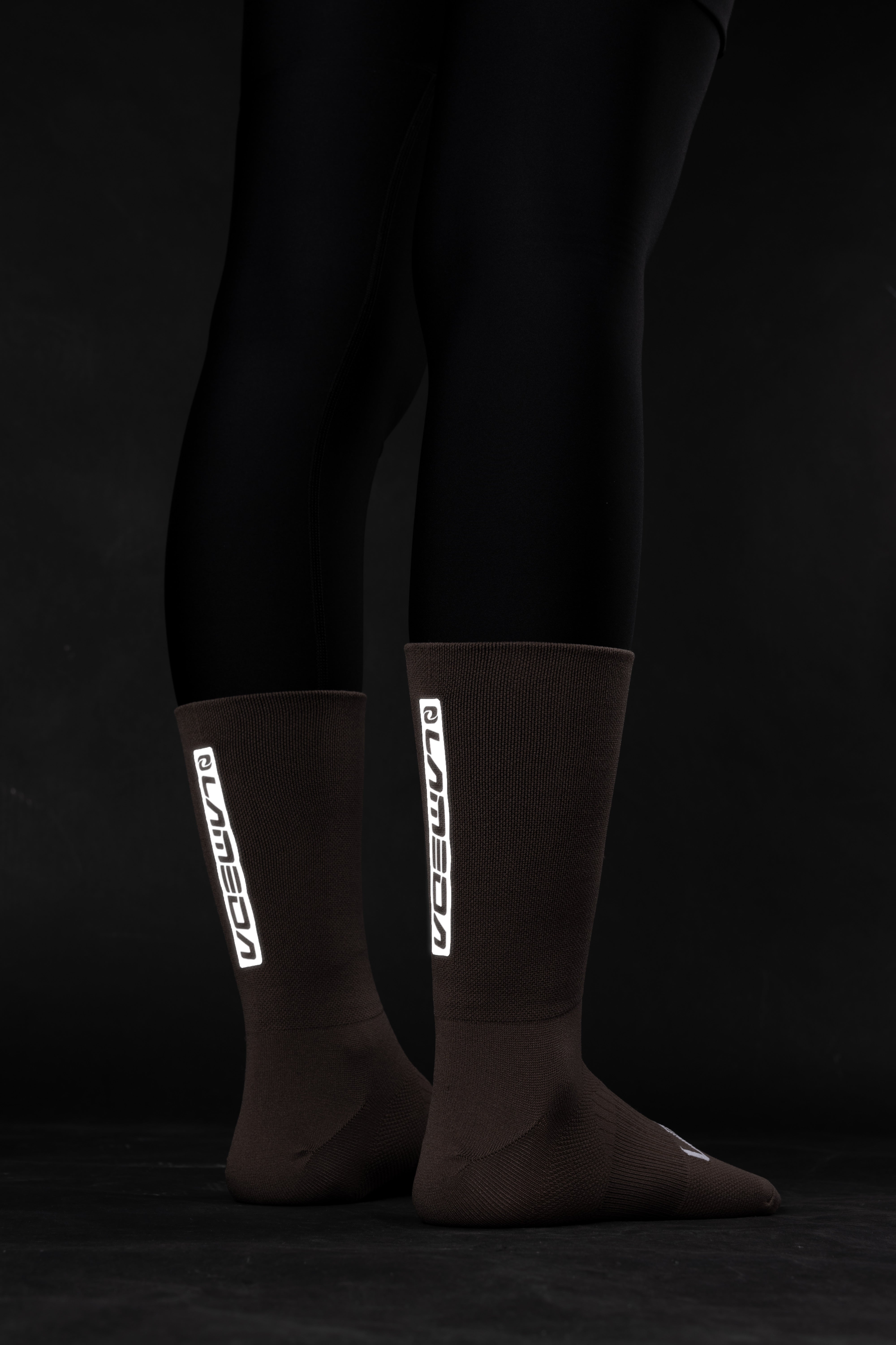 Reflective Socks Brown Lameda Effibike Back view