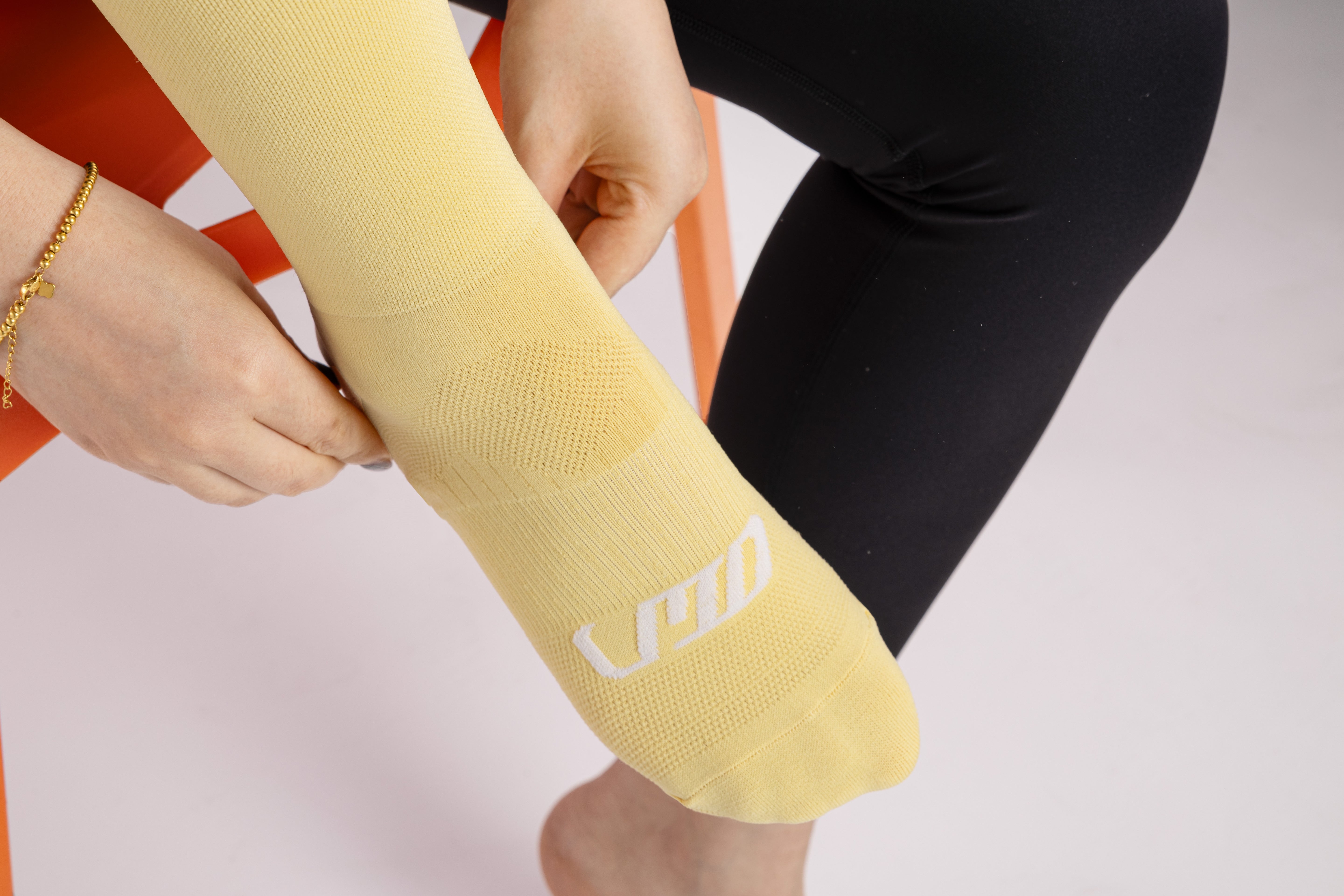 Reflective Socks Yellow Lameda Effibike Toes focus