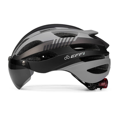 EFFI Light Weight Comfortable Road Bike Helmet With Windproof Sunglasses M/L