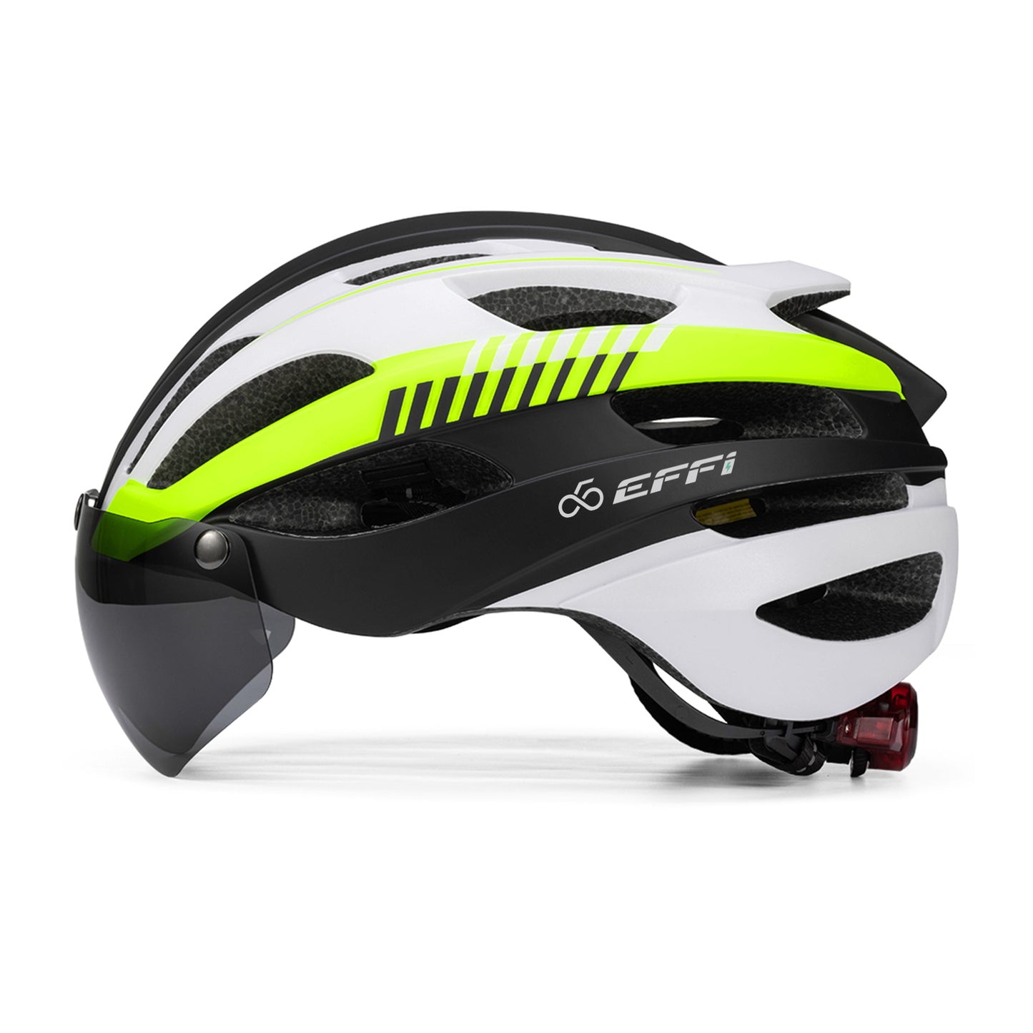 EFFI Light Weight Comfortable Road Bike Helmet With Windproof Sunglasses M/L