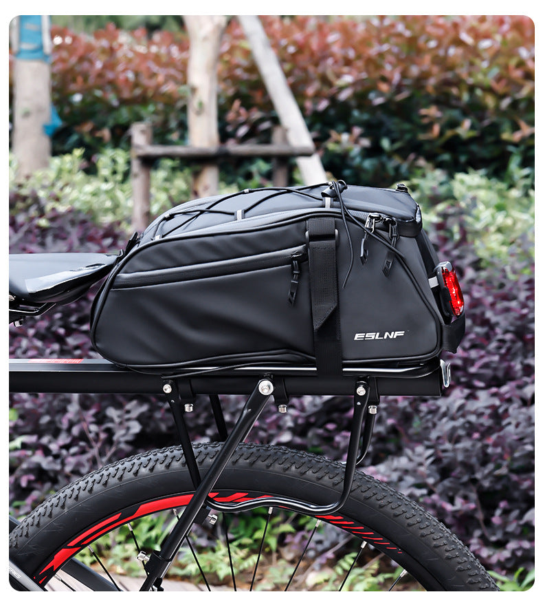 ESLNF Outdoor Riding Bag Large Capacity Bicycle Tail Reflective Waterproof Bag