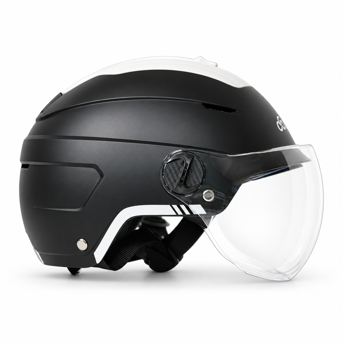 Bike Helmet with Sun Visor, Clear Visor & Adjustable Ventilation - HT117 - Effibike