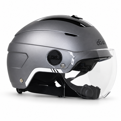Bike Helmet with Sun Visor, Clear Visor & Adjustable Ventilation - HT117 - Effibike