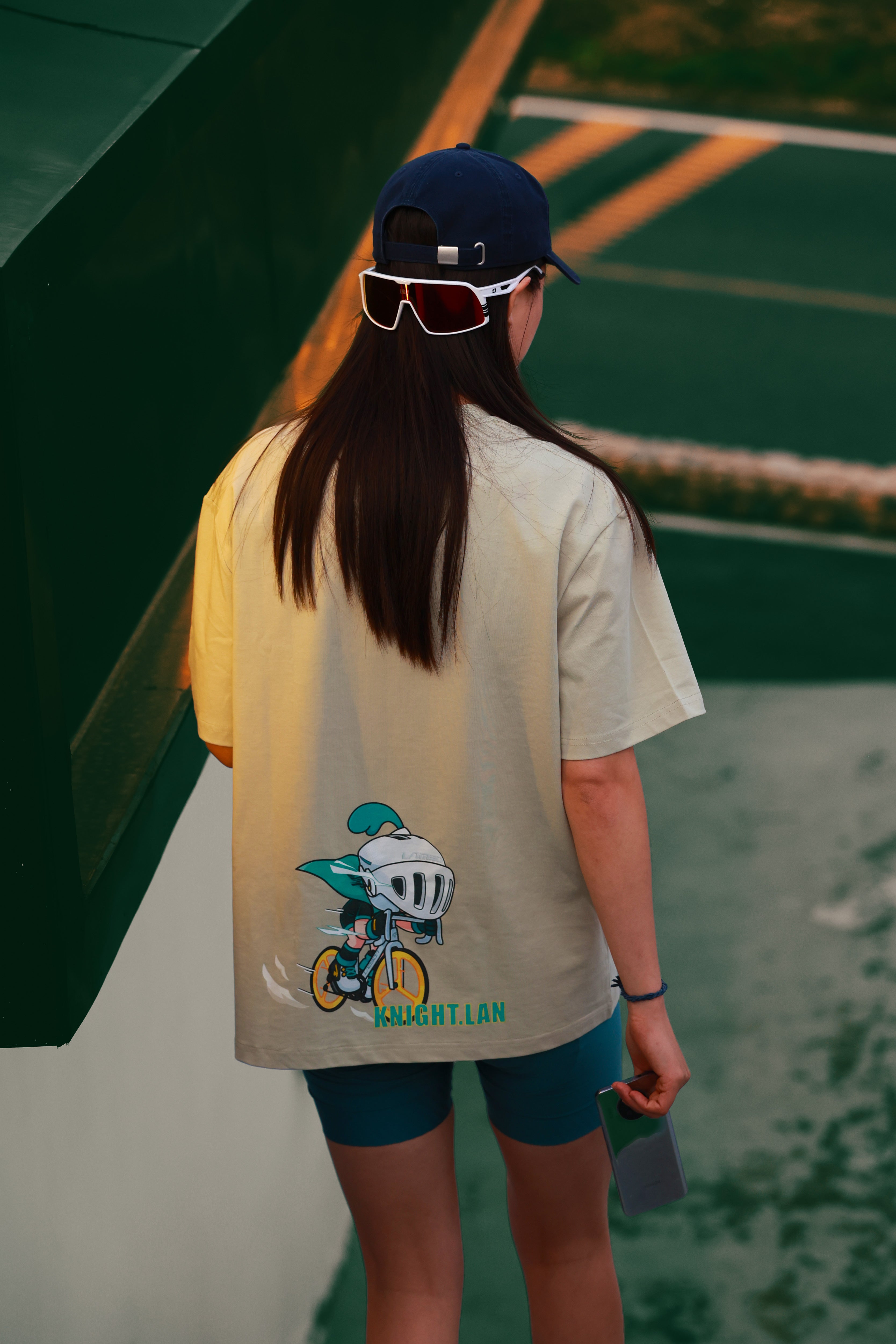 Lameda Casual T-shirt Effibike Women with glasses