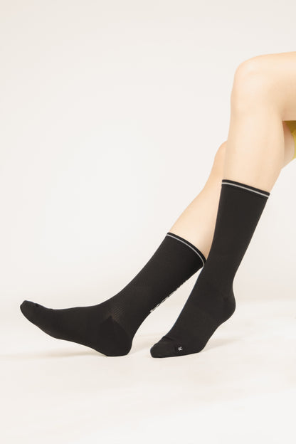 Reflective socks black