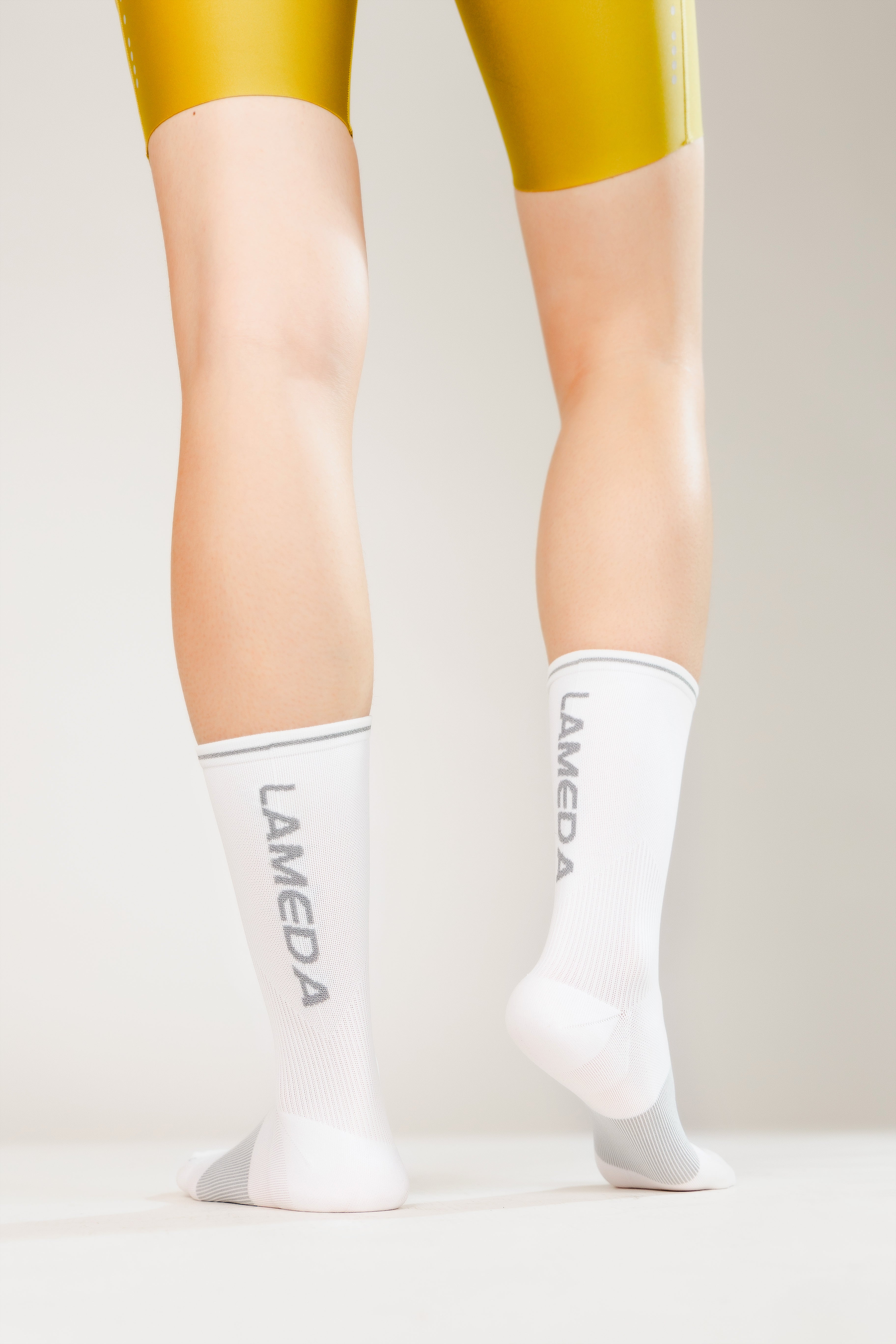 Lanyue Reflective Socks White Lameda effibike equipment
