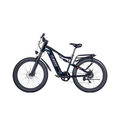 Black electric bicycle on a white background toronto