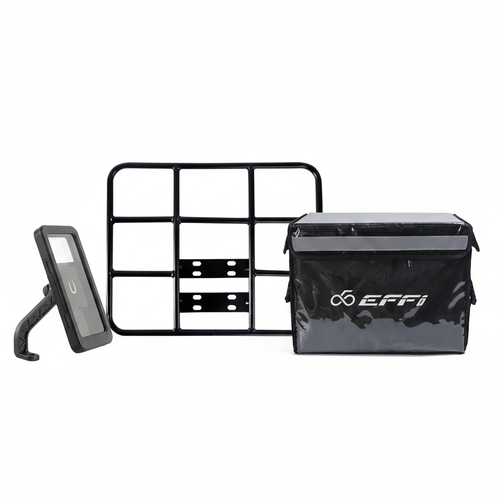 (Europe) Package (Delivery bag + Rack +Phone Holder)